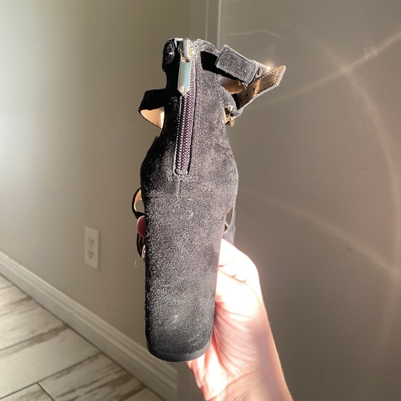 Black suede Sam Edelman heels - Picture 4 of 8